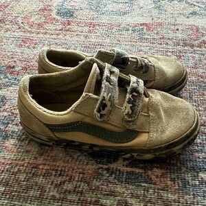 Vans Old Skool V Skate Shoe - Baby / Toddler - Camo / Cornstalk Size 10